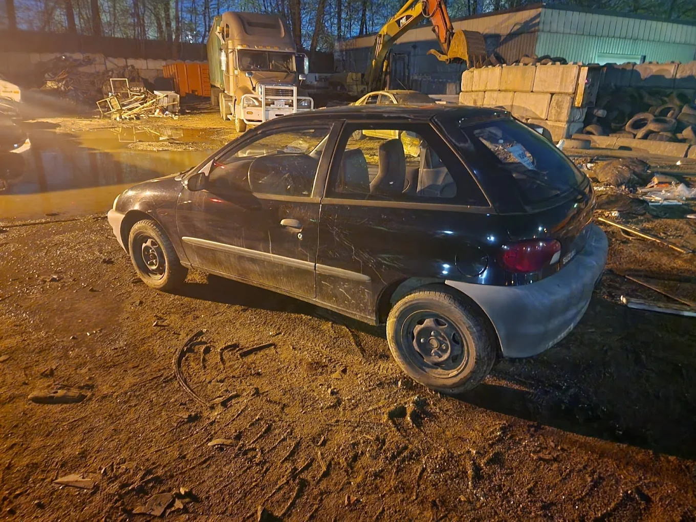 Fire damaged car accepted for removal in Chilliwack